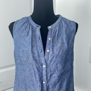 Tommy Bahama “denim” linen top